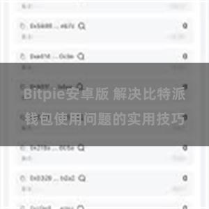 Bitpie安卓版 解决比特派钱包使用问题的实用技巧