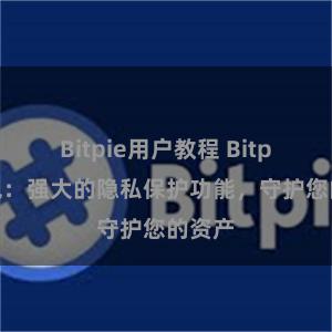 Bitpie用户教程 Bitpie钱包：强大的隐私保护功能，守护您的资产