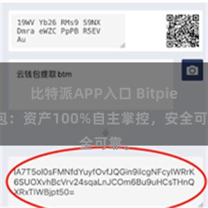 比特派APP入口 Bitpie钱包：资产100%自主掌控，安全可靠。