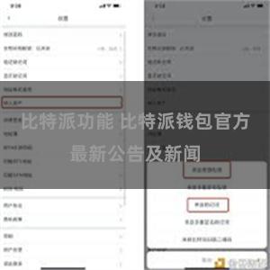 比特派功能 比特派钱包官方最新公告及新闻