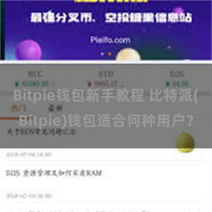 Bitpie钱包新手教程 比特派(Bitpie)钱包适合何种用户？