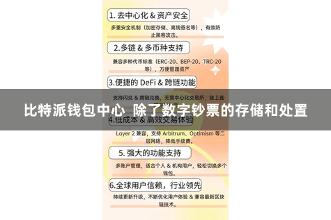 比特派钱包中心  除了数字钞票的存储和处置